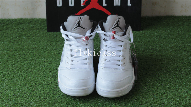 Air Jordan 5 Retro Supreme White